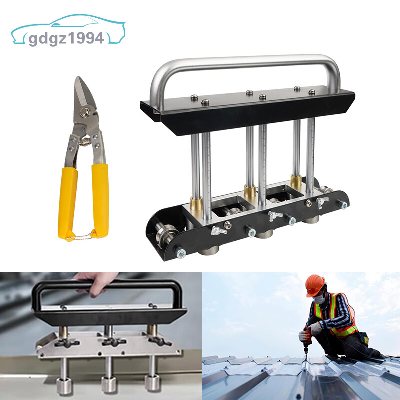 Metal Bending Tool Standing Seam Roofing Tool Metal EdgeBead Roller & Tin Snips