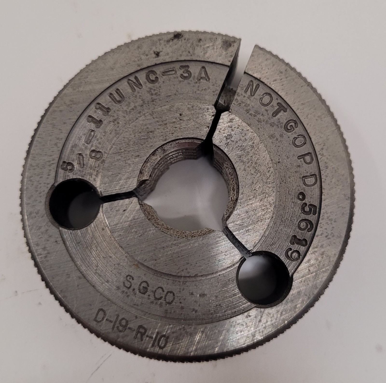 Hanson-Whitney Thread Ring Gauges – Various Sizes – Set of 5