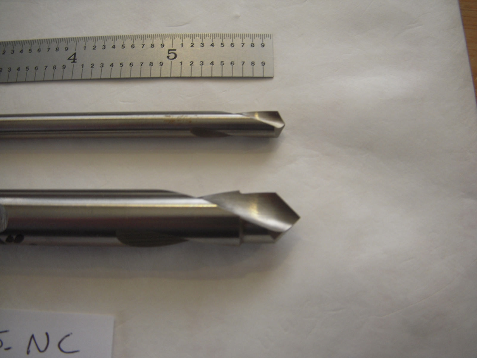 2PC LOT KEO NC SPOTTING DRILLS 1PC 7/16″ X 6″ X 90DEG. & 1PC 1/4″ X 6″ X 120DEG