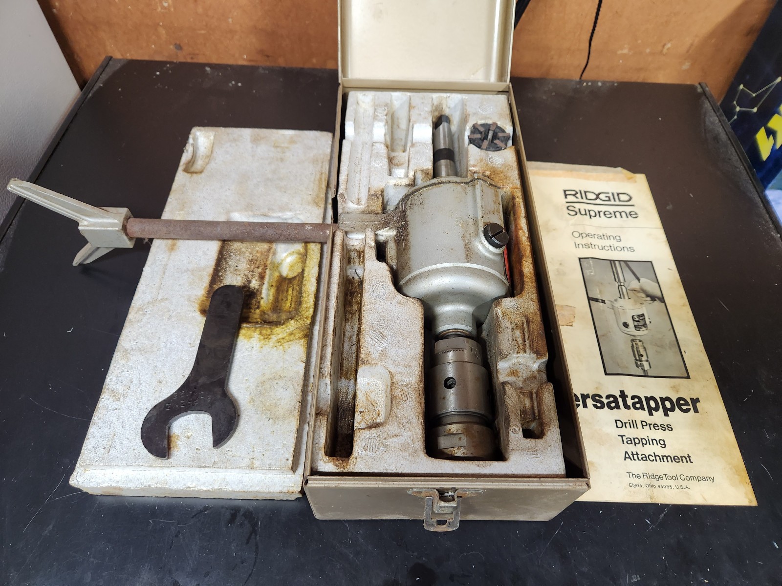 Ridgid Supreme Versatapper – Tapping Attachment – Model No. 6420 – 0 to 1/4″ tap
