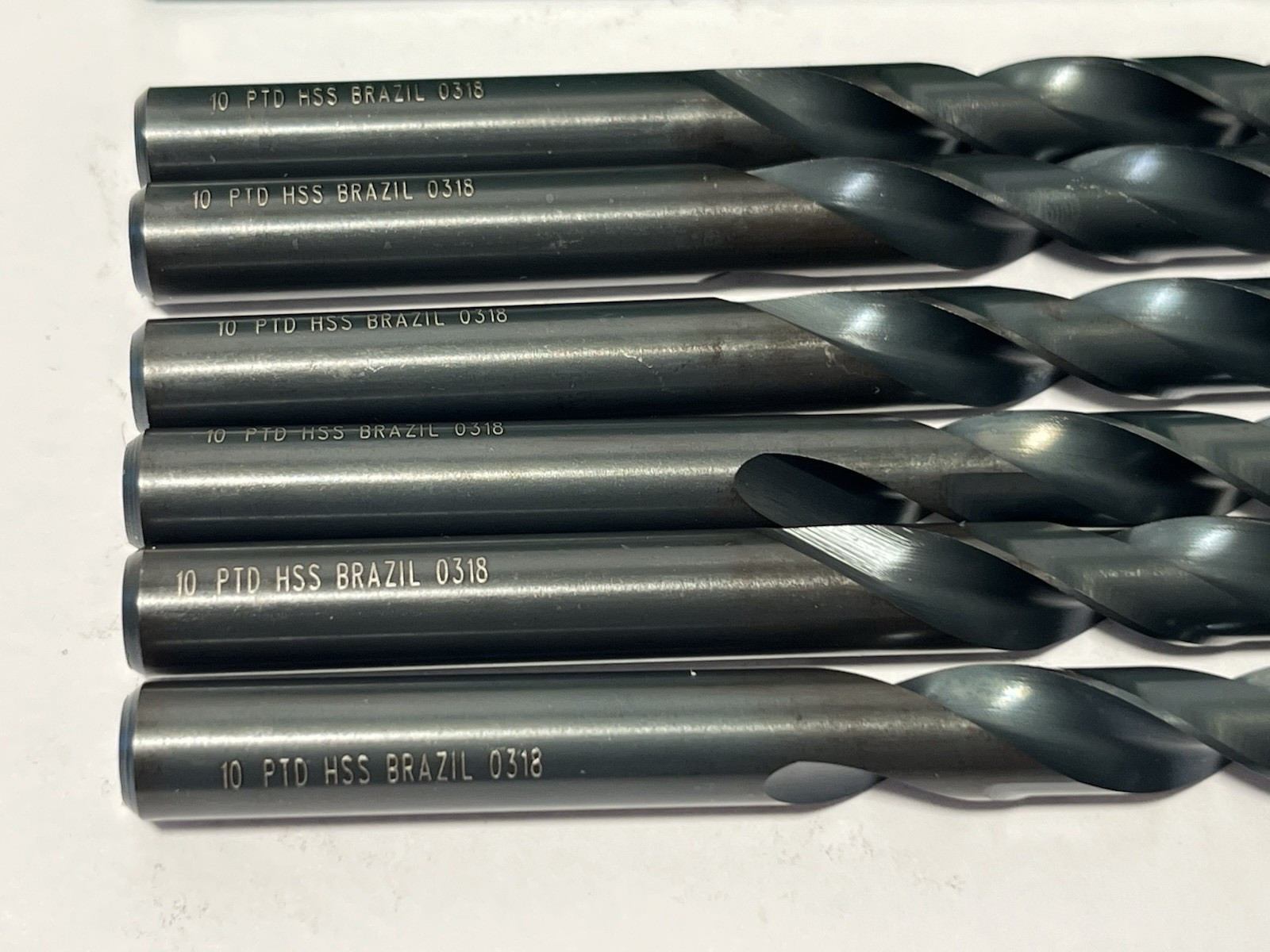 Precision 029100 Jobber Length 2AB 10.00 HSS Black Oxide Quantity 6