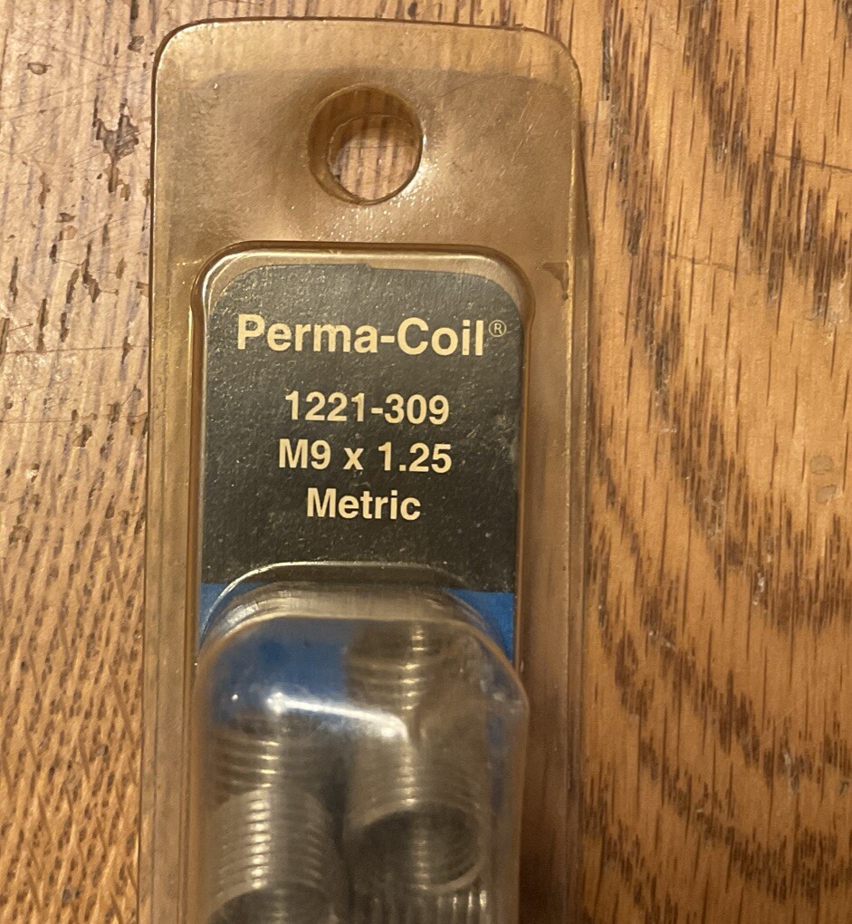 NOS Perma-Coil M9X1.25 Thread Repair Kit 1221-309 Tap Inserts Installation Tool