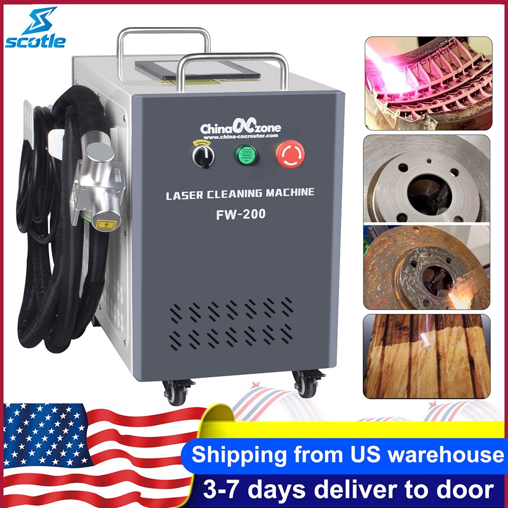 JPT YDFLP-CL2-200-5-A 200W Portable Pulse Laser Cleaning Machine For Wood Mold