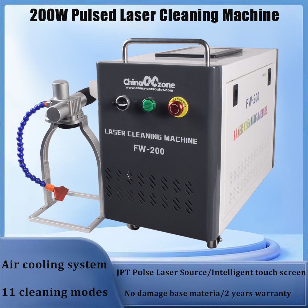 200W JPT Pulse Laser Cleaning Machine Air-cooling F Ceramic tile/Wood/Car/Metal