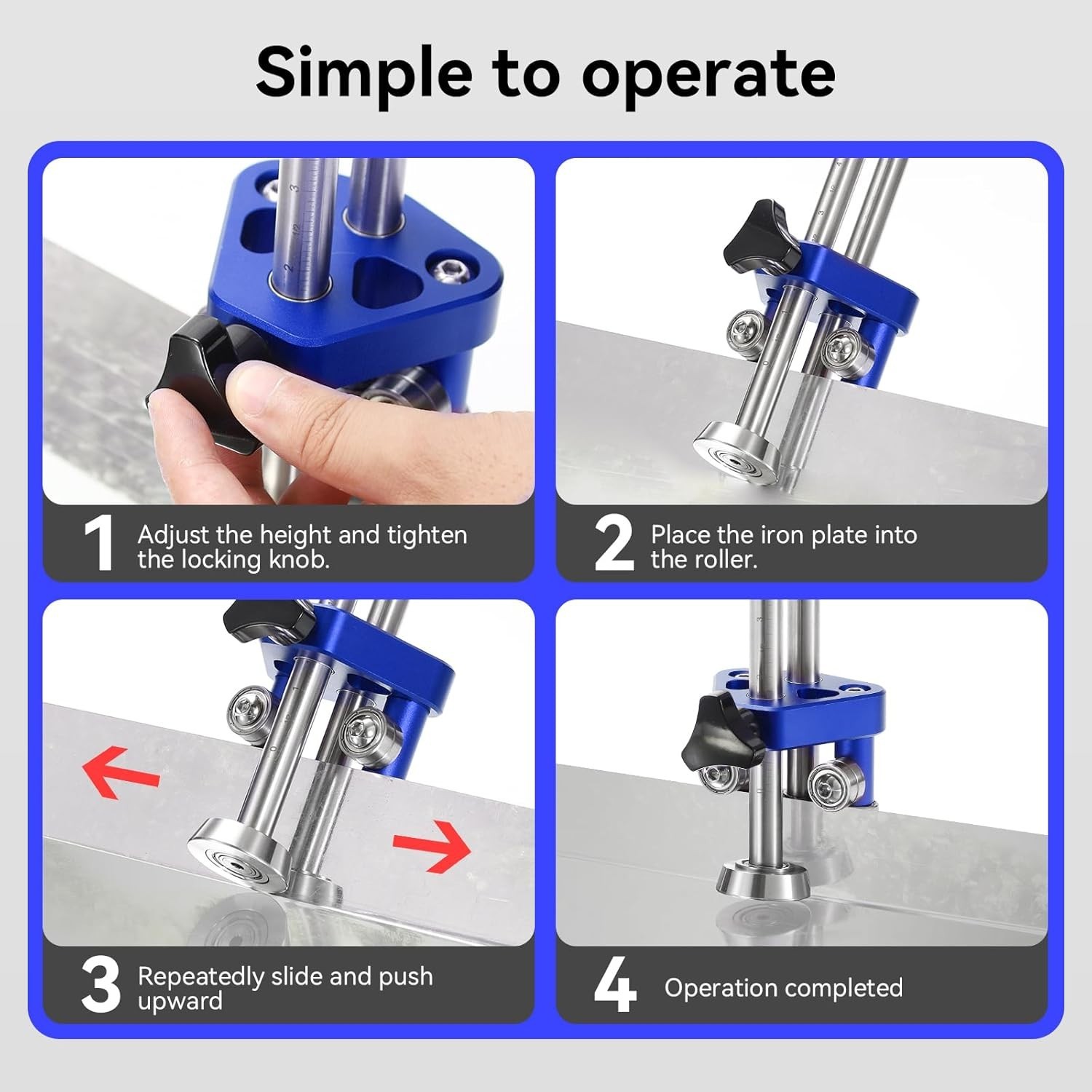 Sheet Metal Roller 1 Station Metal Bender, Metal Roofing Tools,Sheet Metal Fa…