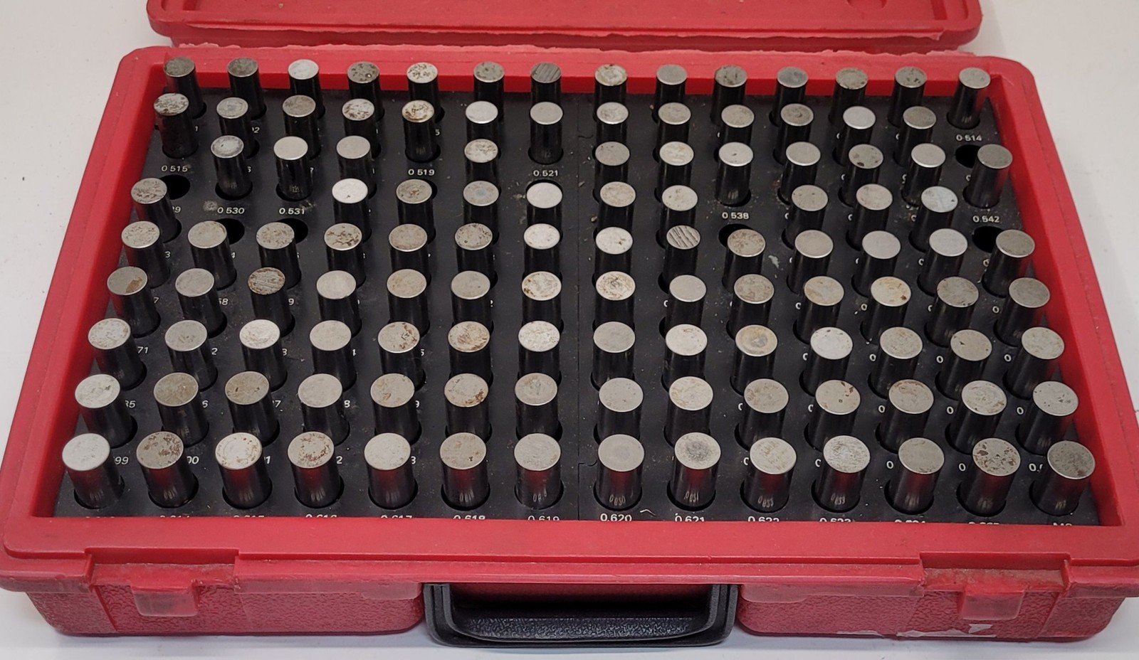 MHC STEEL PIN GAGE SET – 125 Piece M3 .501-.625”