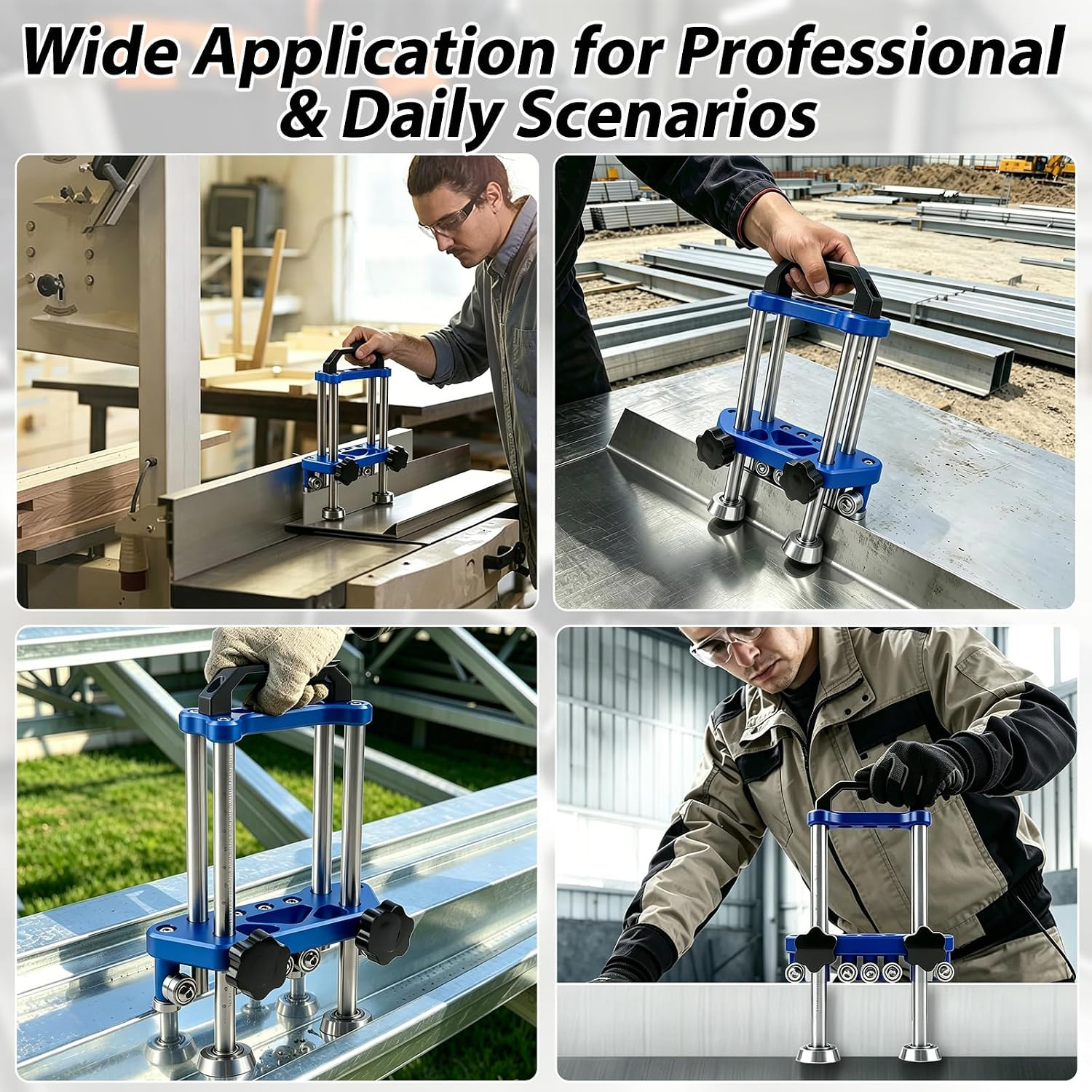 2 Station Sheet Metal Bender Tool | Adjustable 0.27″-7″ Width, 0.1-1.0Mm Thickne