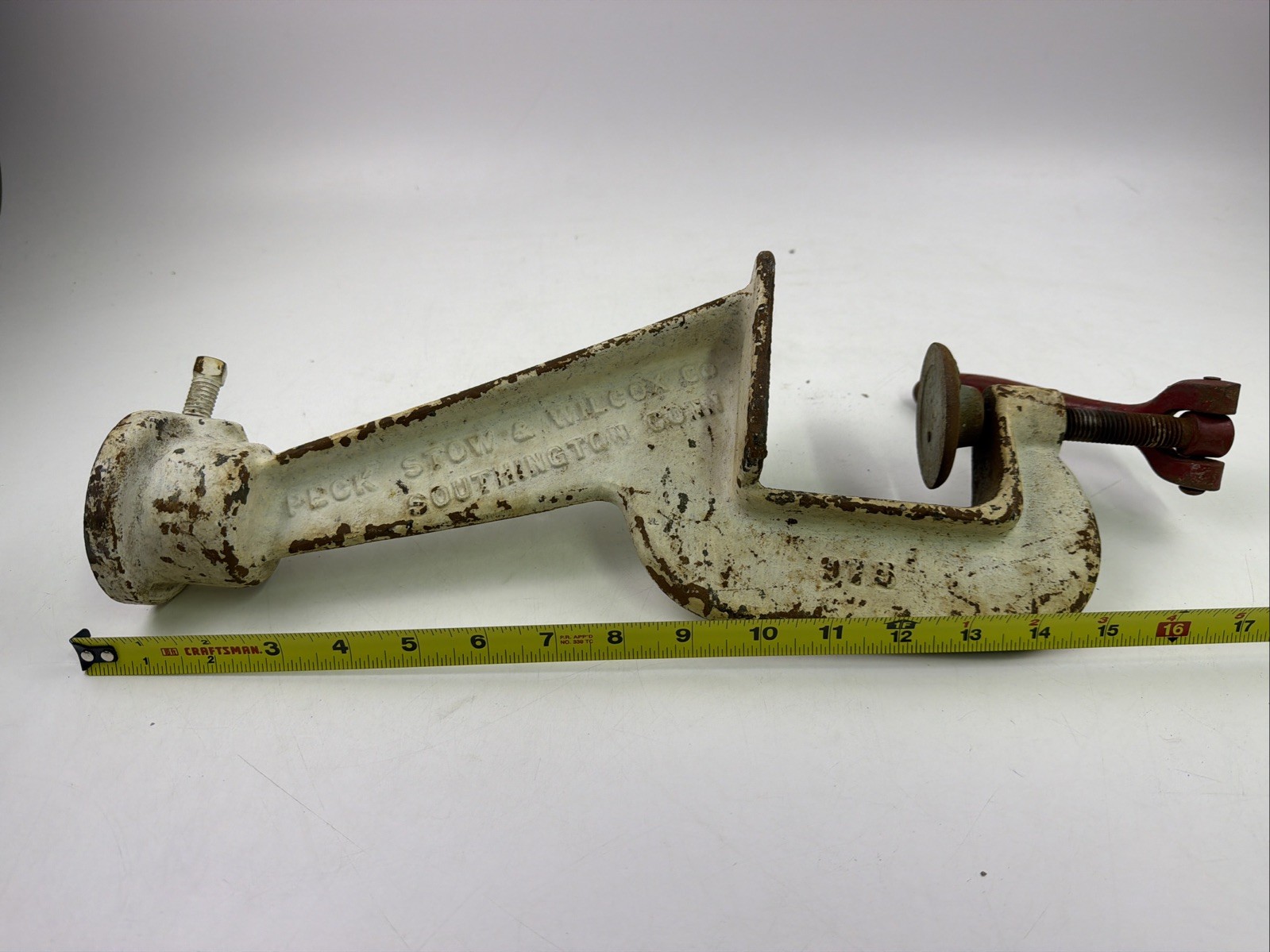 VTG Pexto Bench Mount Stand For Crimper Roller Bead Forming Roll Machine WHITE