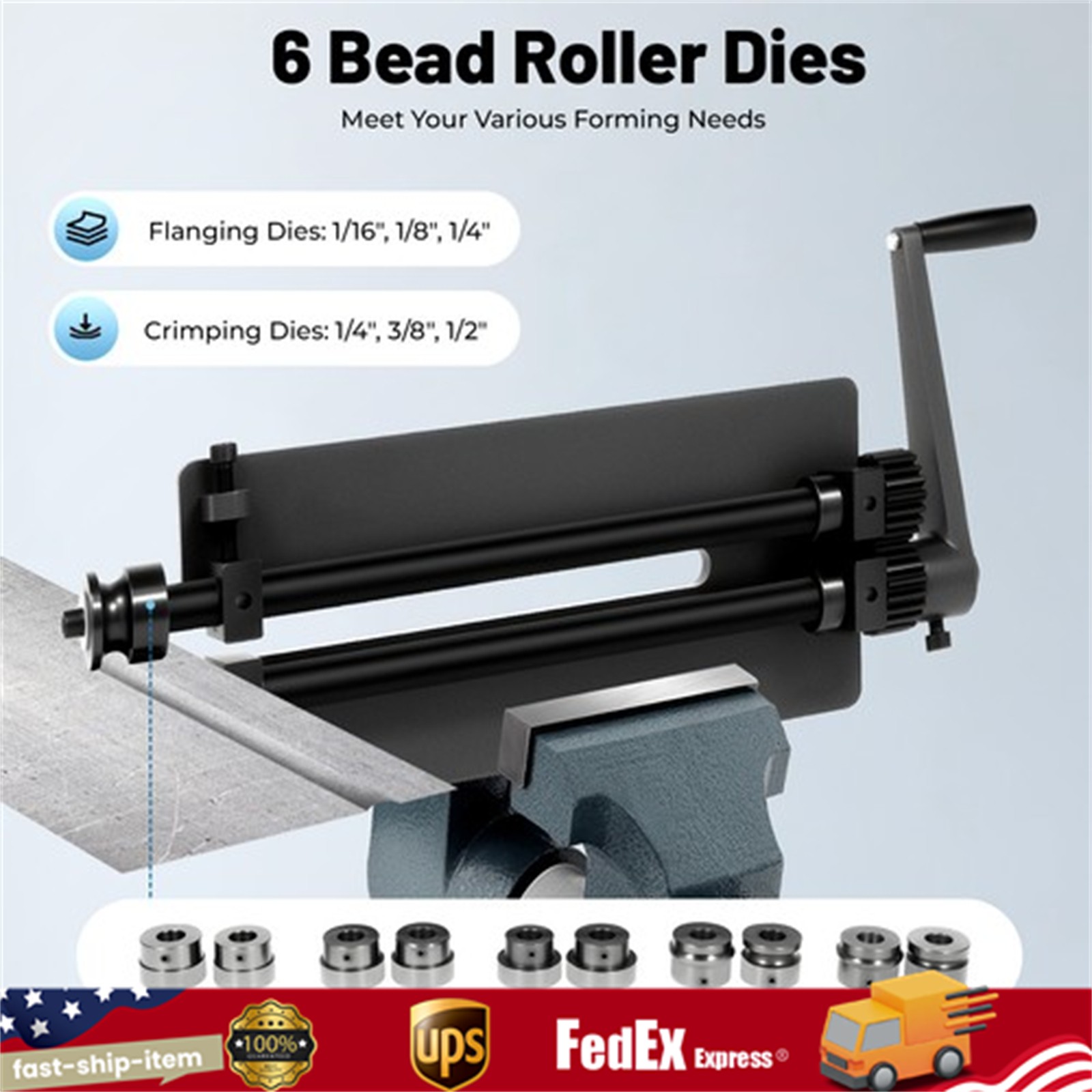 Manual Bead Roller Heavy Duty Sheet Metal Bead Roller Tool Steel Bending Machine