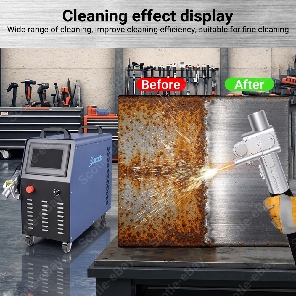 Air Cooled 1500W Fiber Laser Cleaning Machine For Cleaning Rust/Oil/Paint Remove