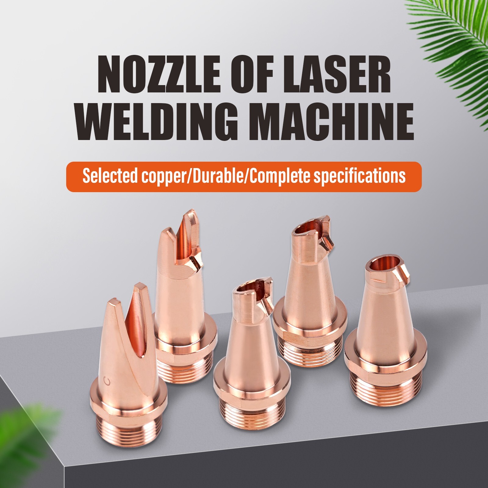 SFX 5Pcs AS-12 Laser Welder Copper Nozzle Thread M16 0.8/1.0/1.2mm Wire Guiding