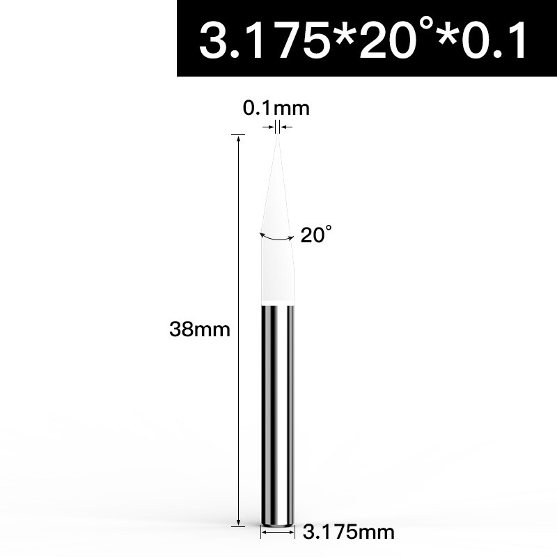 Solid Carbide PCB Engraving Bit CNC Router Tool V-shape ALL SIZES & ANGLES