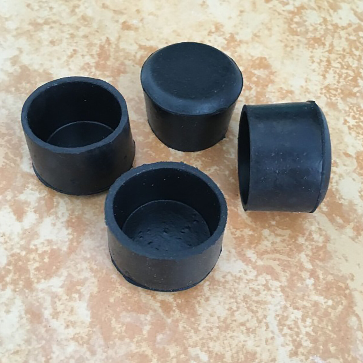 Round Black Rubber, Chair ,Table, Feet, Pipe Tubing End Cover Caps 10mm to 45mm