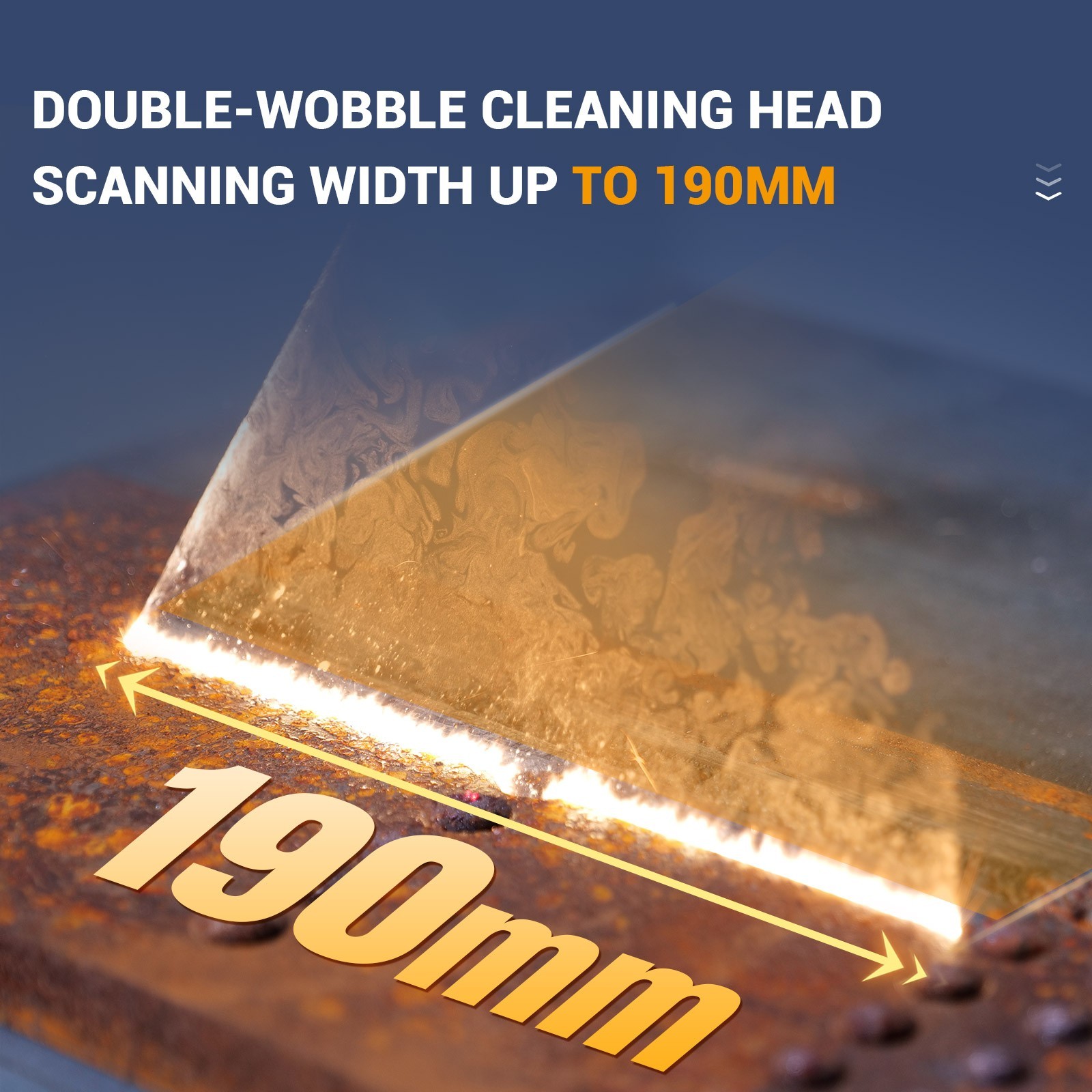 Portable 300W Gaussian Beam Pulse Laser Rust/Paint/Stains/Oil Removal Machine