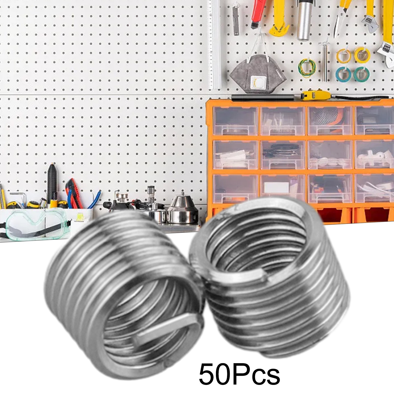 50PC 304-Stainless Steel M6 X 1.0 1.5D Insert Length Helicoil Wire Thread Insert