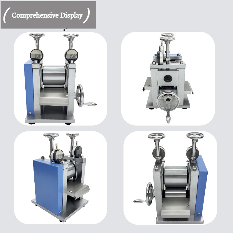 Vertical Manual Lab Roller Press Machine Pole Piece Calender Rolling Machine