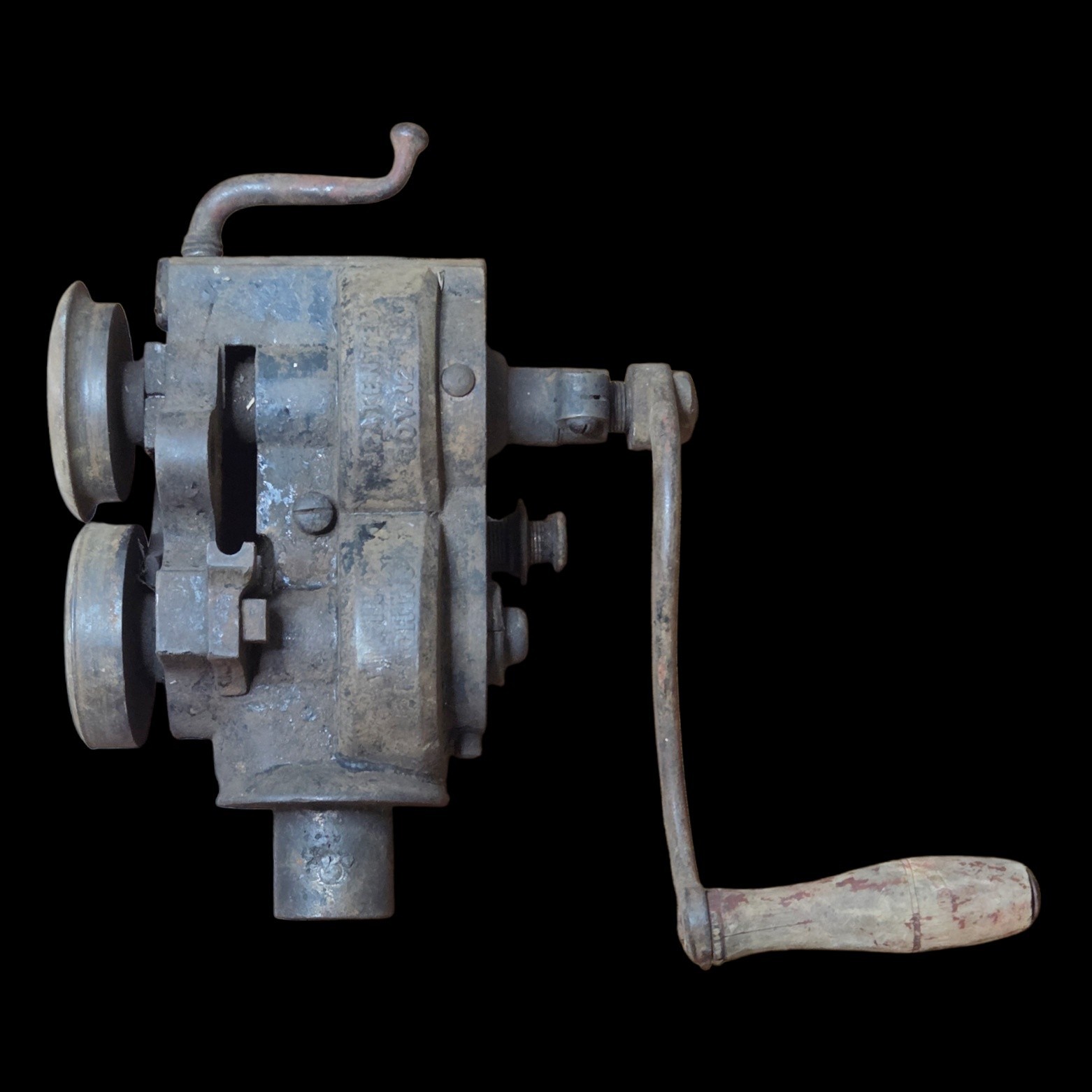 Peck Stow & Wilcox Tinsmith Burring Machine Hand Crank Sheet Metal Tool Antique
