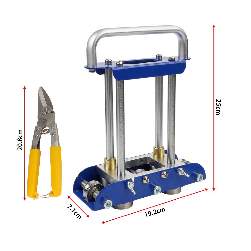 Hand Sheet Metal Edge Roller Bender Roofing Tool & Snip for Making Folding Edges