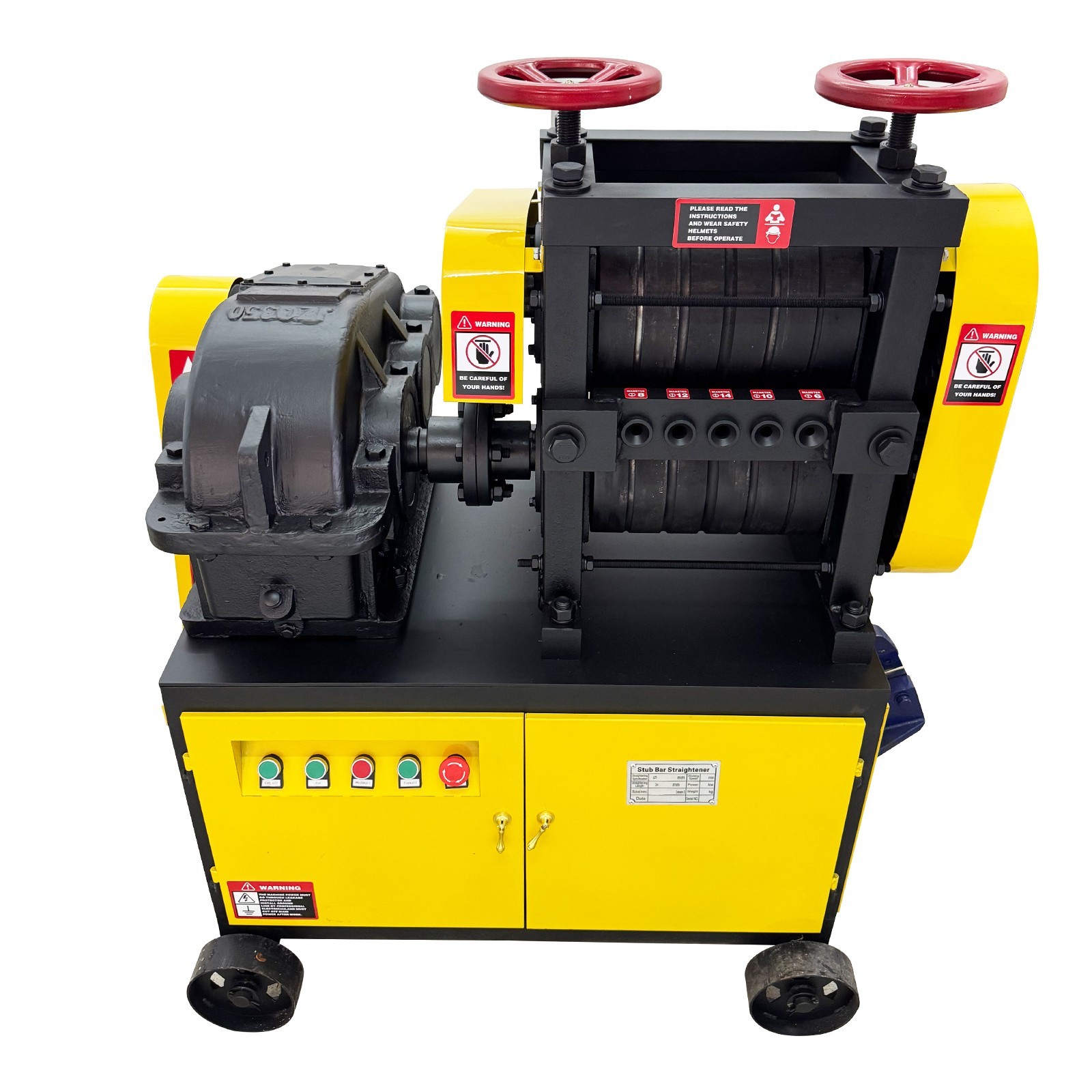 220V 3PH Heavy Duty Industrial Rebar Straightening and Cutting Machine 0.24-0.5″
