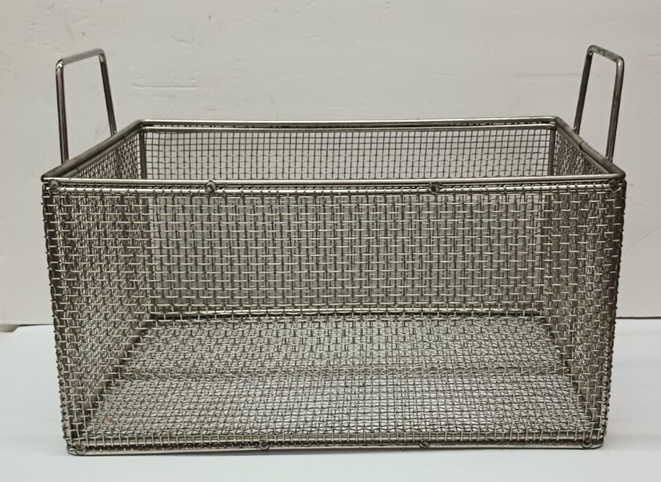 Parts Washing Basket MARLIN STEEL WIRE PRODUCTS Stainless Steel Mesh 12x18x12