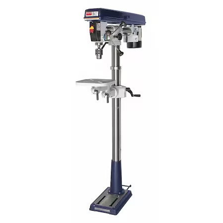 Dayton 40Pm17 Radial Floor Drill Press, Belt Drive, 1/2 Hp, 120V Ac V, 33 In