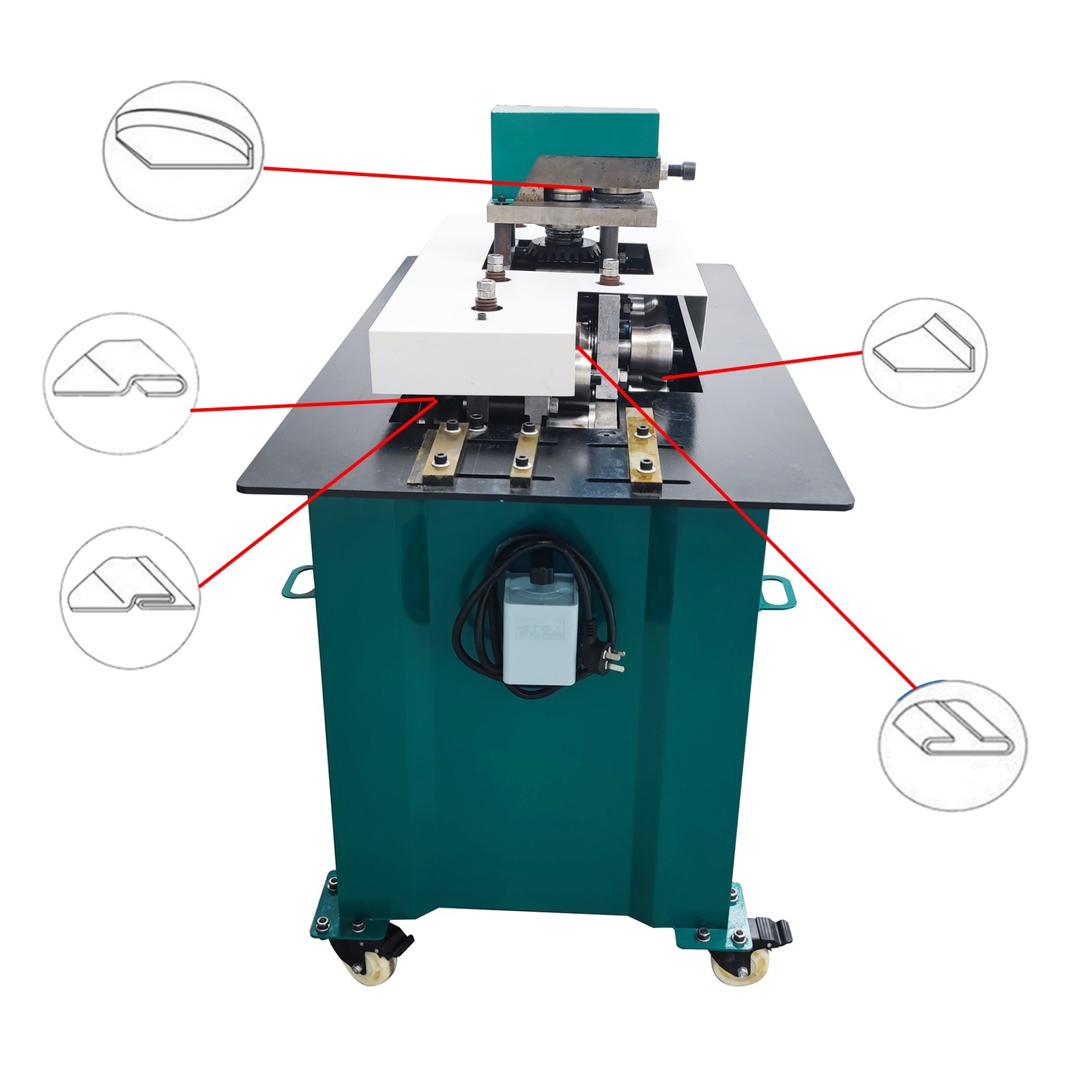 220V Sheet Metal Seamer Iron Aluminum Stainless Seam Rolling Forming Machin2.2KW