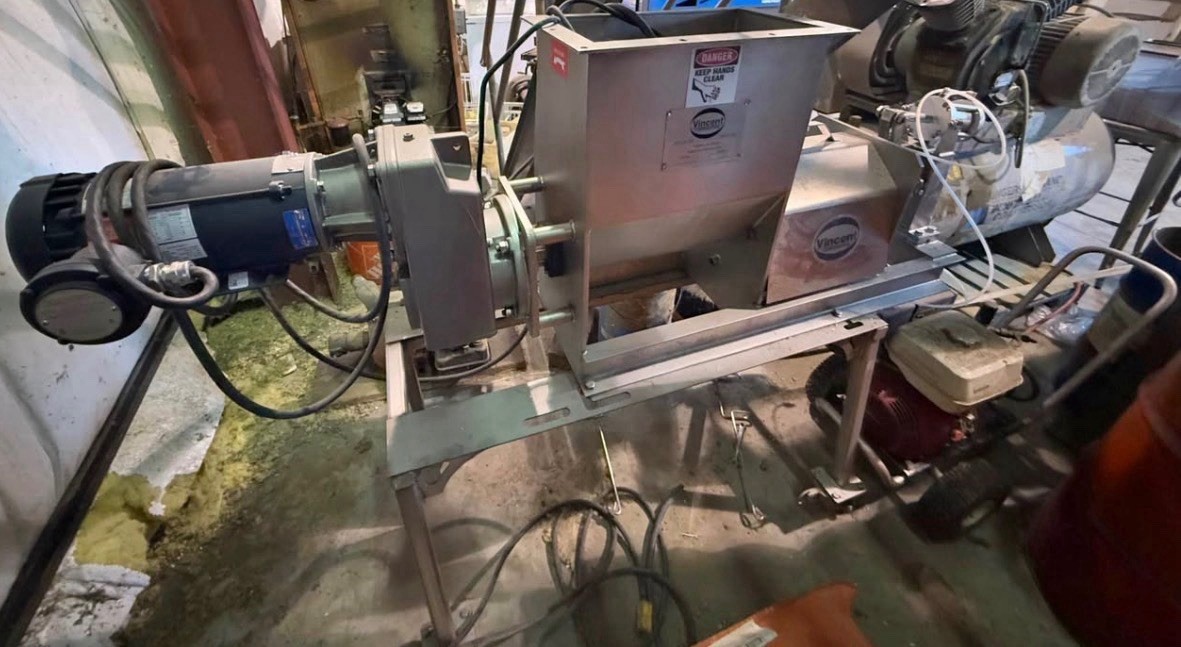 2020 Vincent CP-4 Horizontal Screw Press – READ FULL DESCRIPTION