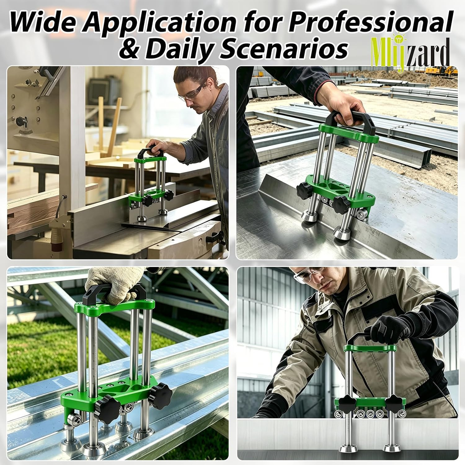 2 Station Sheet Metal Bender Tool, Adjustable 0.27″-7″ Width, 0.1-1.0Mm Thicknes