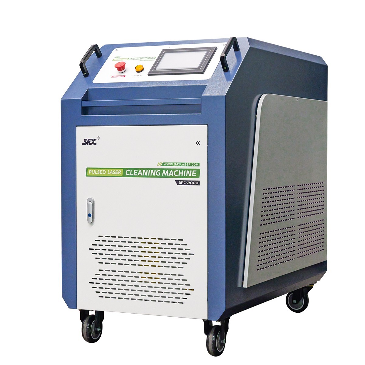 SFX 2000W Pulsed Laser Cleaning Machine Rust Paint Oxide Oil Stains Removal