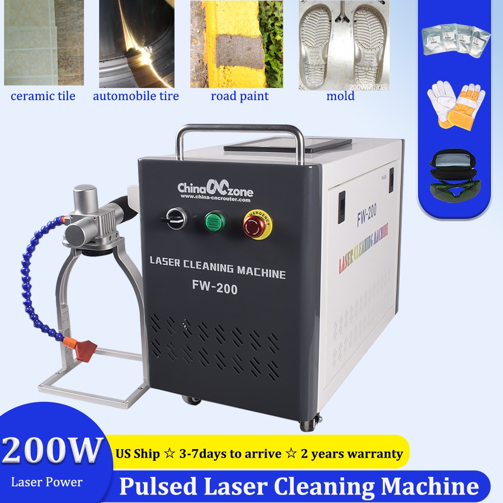 Pulsed 200W JPT Laser Cleaning Machine Metal/ Wood Cleaning Rust/Paint Removal