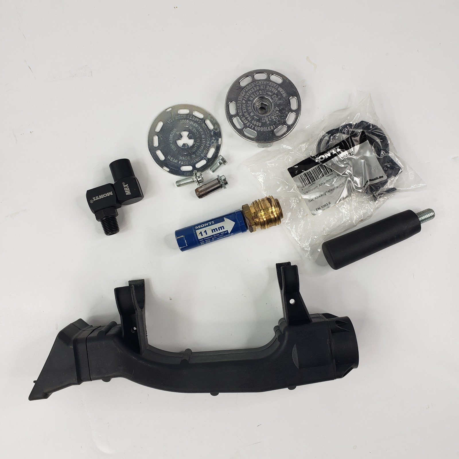 Monti Bristle Blaster Pneumatic Set SP-647-BMC-N 11mm & Carbon Steel Belts