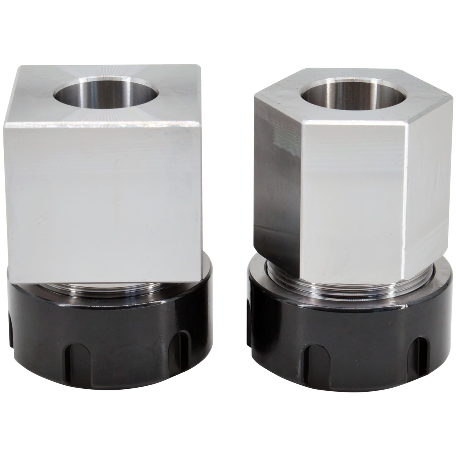 ER-32 Collet Chucks Block Set of 2 Square and Hex Workholding Holder for CNC …