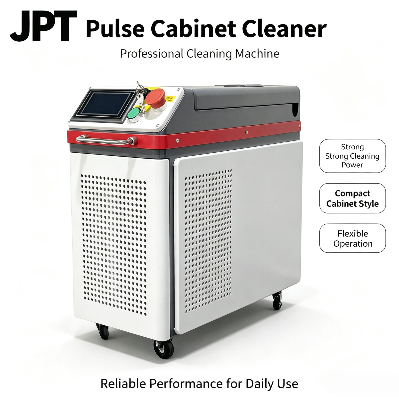 200W JPT Pulse Fiber Laser Cleaning Machine Handheld Rust Paint Oxide Removal