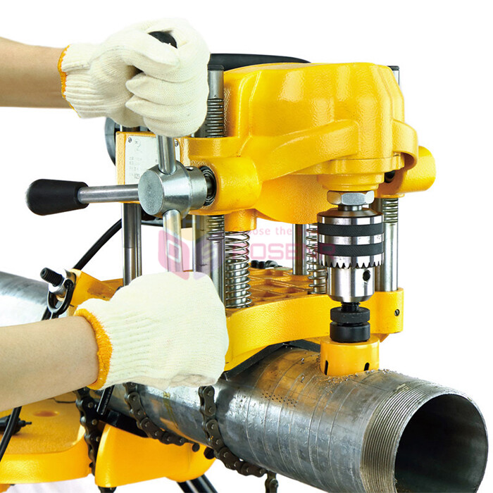 JK150 Electric Pipe Hole Cutter Galvanized Steel Pipe Hole Punching Machine