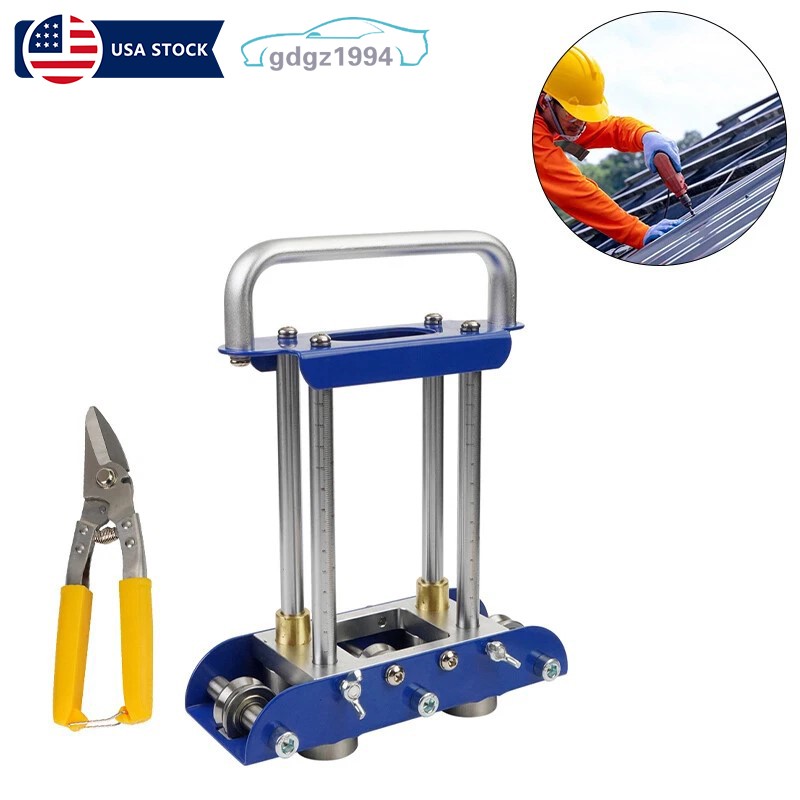Hand Sheet Metal Bender Metal Roofing Tools & Snip for Making Folding Edges Blue