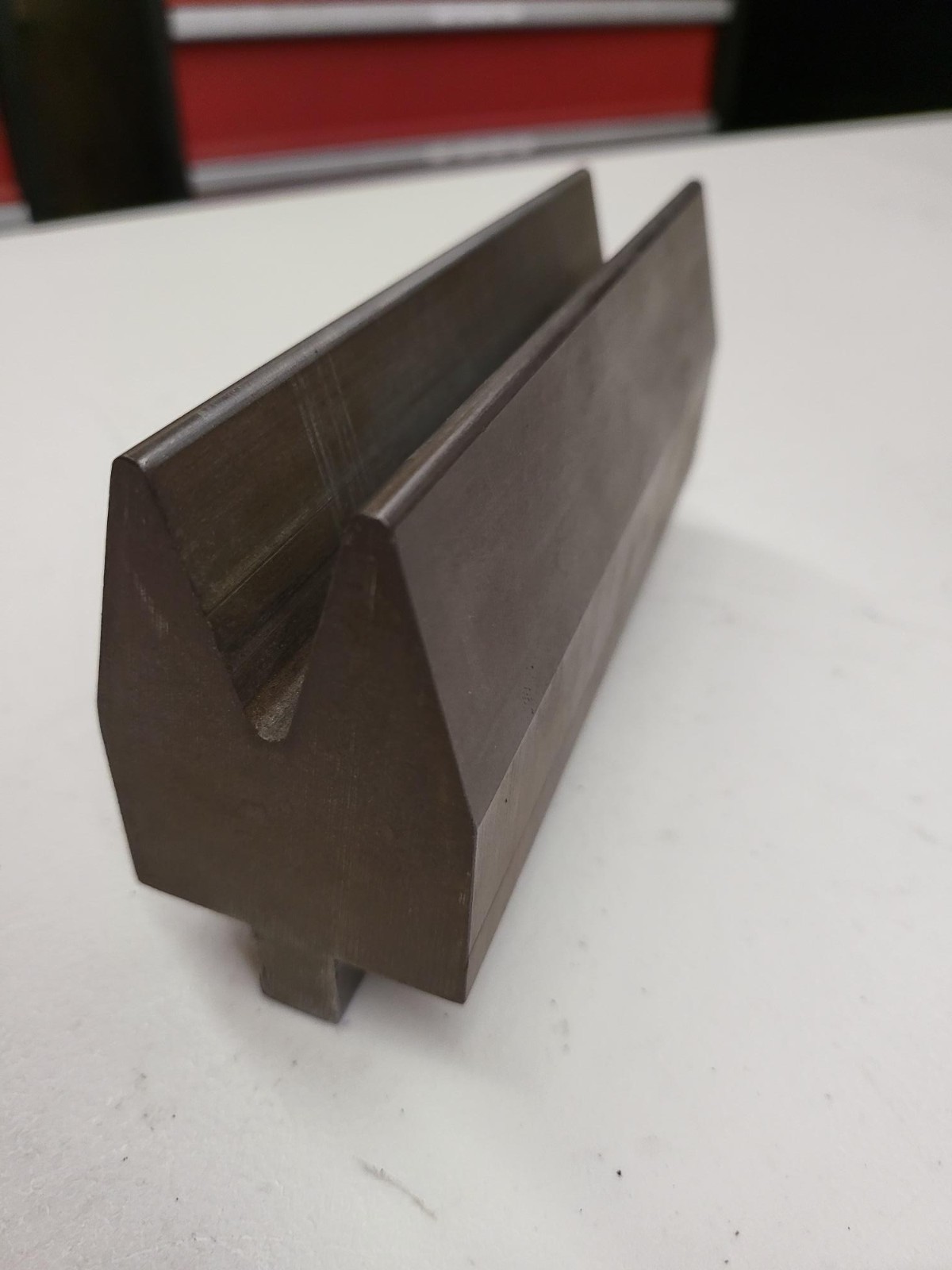 6.5″ Long Press Brake Tooling Acute V Die 1″ Opening 3.25″ Tall BTB2