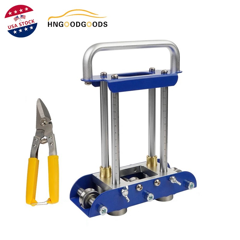 Blue Hand Sheet Metal Roller Bender Roofing Tools&Snip for Making Folding Edges
