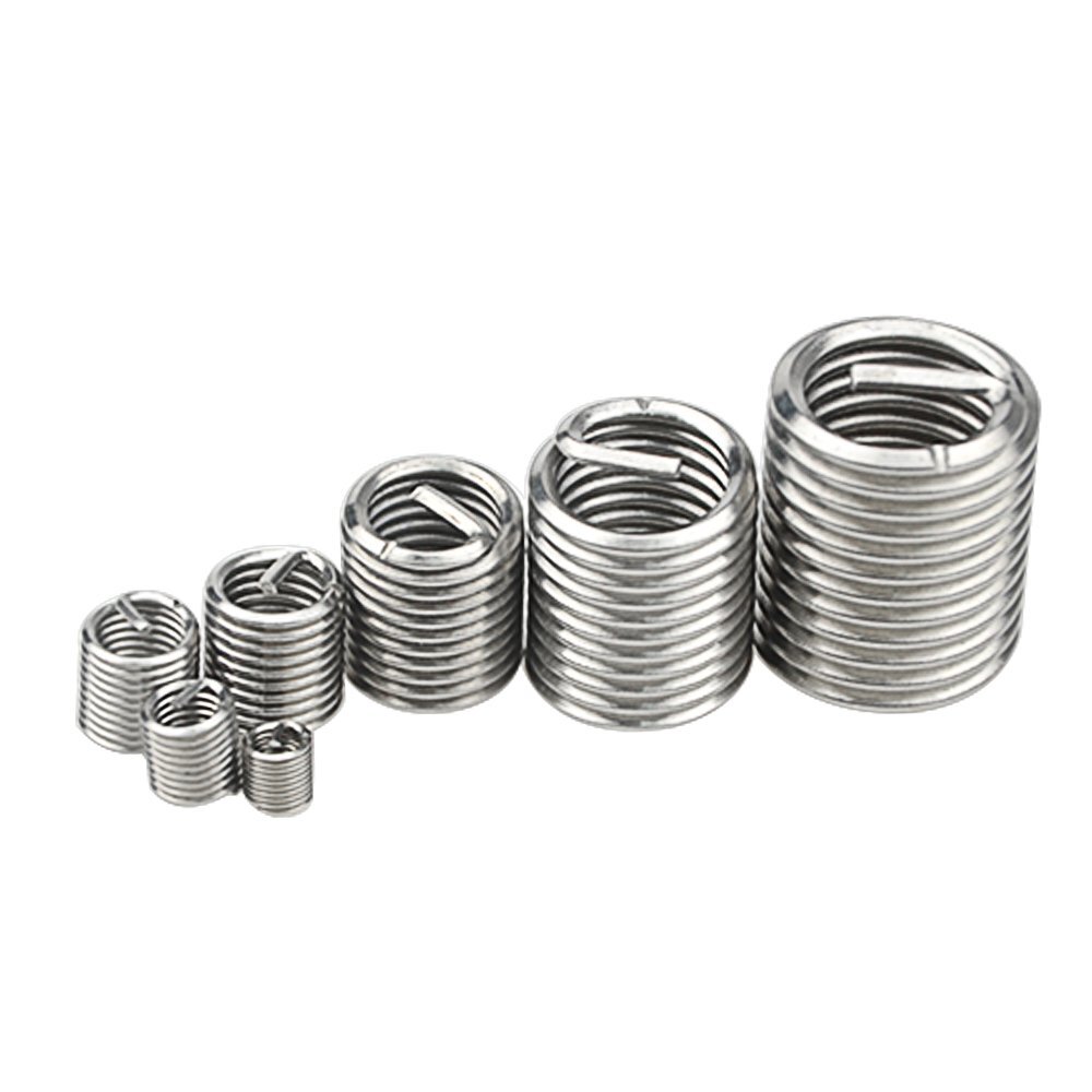 120pcs M3 M4 M 5 M6 M8 M10 M12 Wire Thread Inserts Steel Sheath Helicoil Type Sc