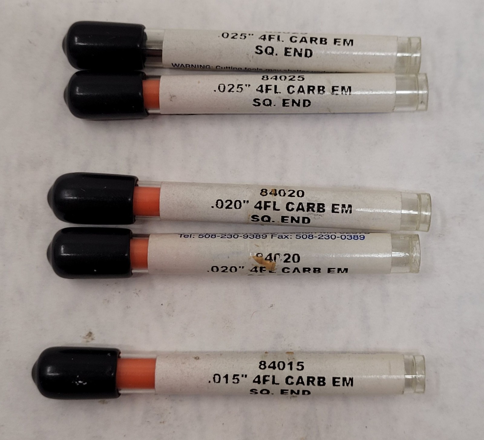 Microcut Carbide Endmill Square End – Set of 5