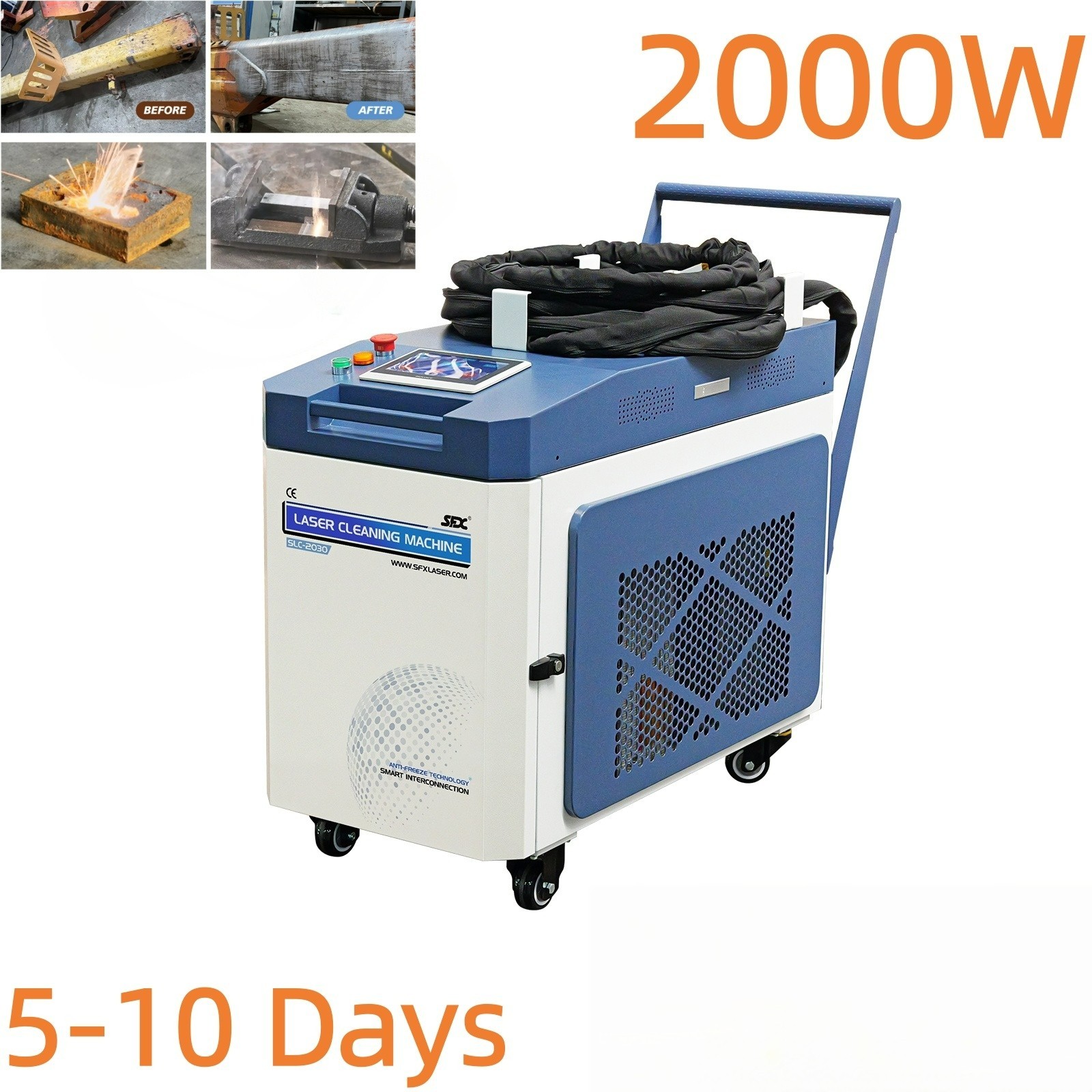 US SFX 2000W Fiber Laser Cleaning Metal Rust Removal Machine for Paint Stains