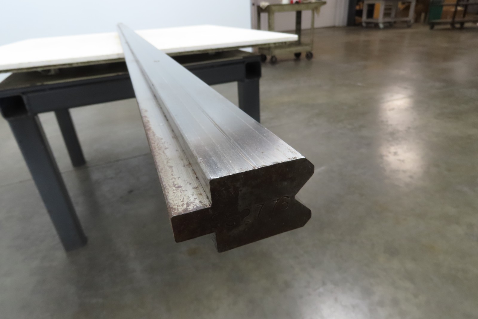 Press Brake Die 120-1/2″ Long 90° V 1/2″ Tang 1-13/32″ W 1-3/4″ H 3/4×11/32″ V