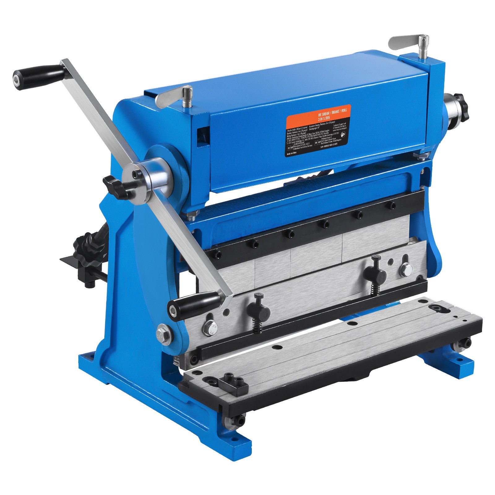Uimoso 12-Inch Sheet Metal Shear 3-in-1 Combo Shear Brake Roll Machine, 20 GA