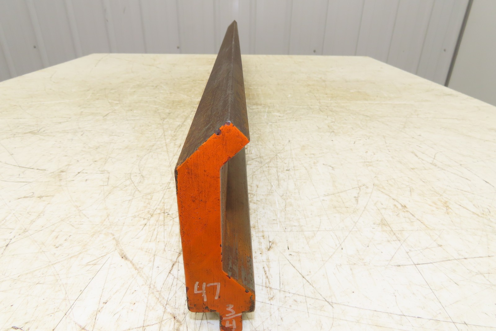 Press Brake Gooseneck Punch Die 42-3/4″ Long 90° V 1/2″ Finger 4-1/4″ H