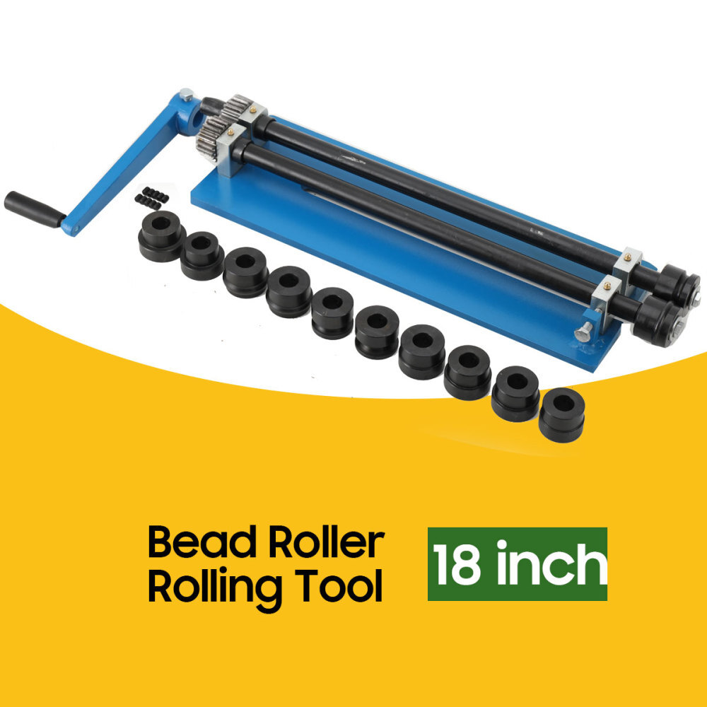 Sheet Metal Bead Roller Machine Gear Drive Bench Manual Bending Machine 18inch