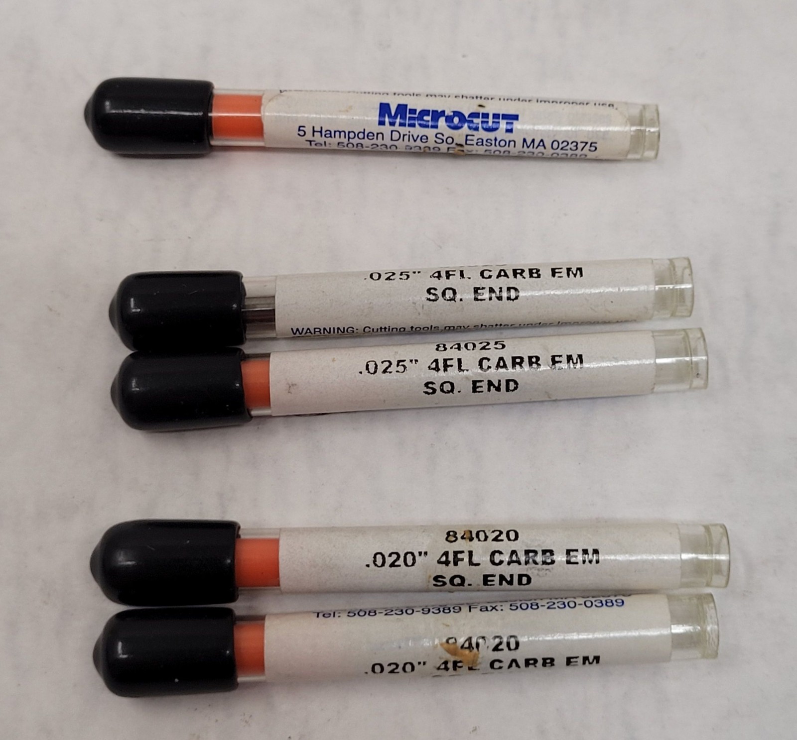 Microcut Carbide Endmill Square End – Set of 5