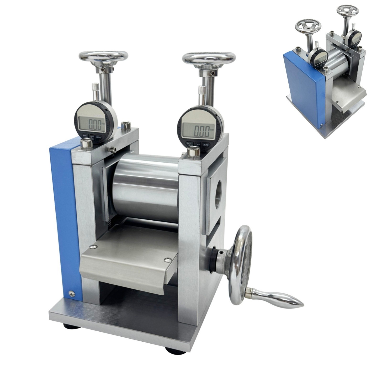 Vertical Manual Lab Roller Press Machine for Battery Electrode Pressing