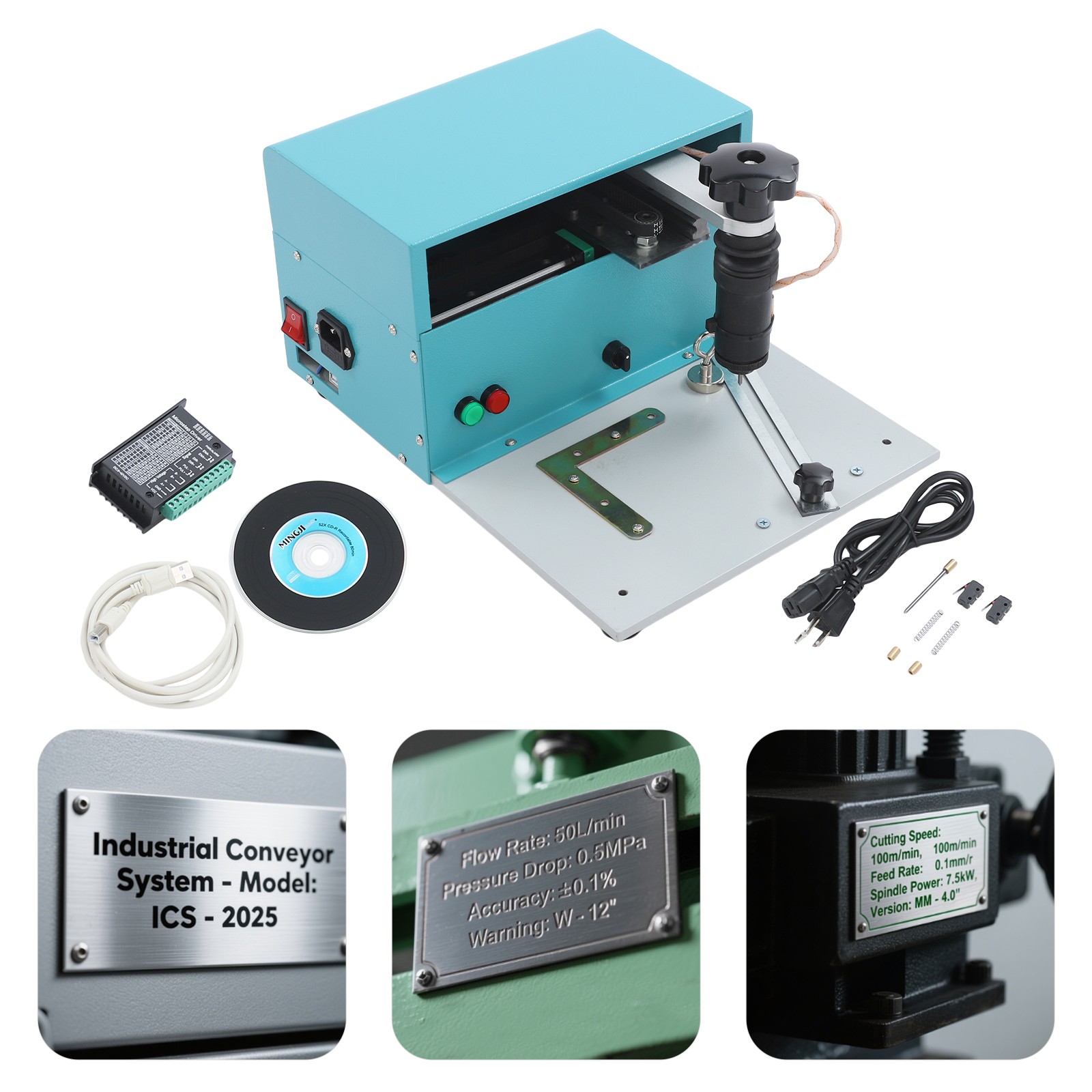 Metal Plate Marking Machine Industrial Electric Nameplate Marker 170mm ﻿*100mm ﻿
