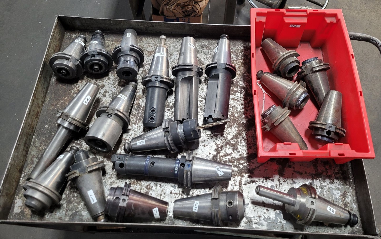 Lot of 20 – CAT 50 Tool Holders – Various Types