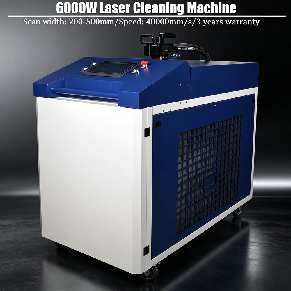 6000W Fiber Laser Cleaning Machine Industrial Rust for Boat 380V Handheld