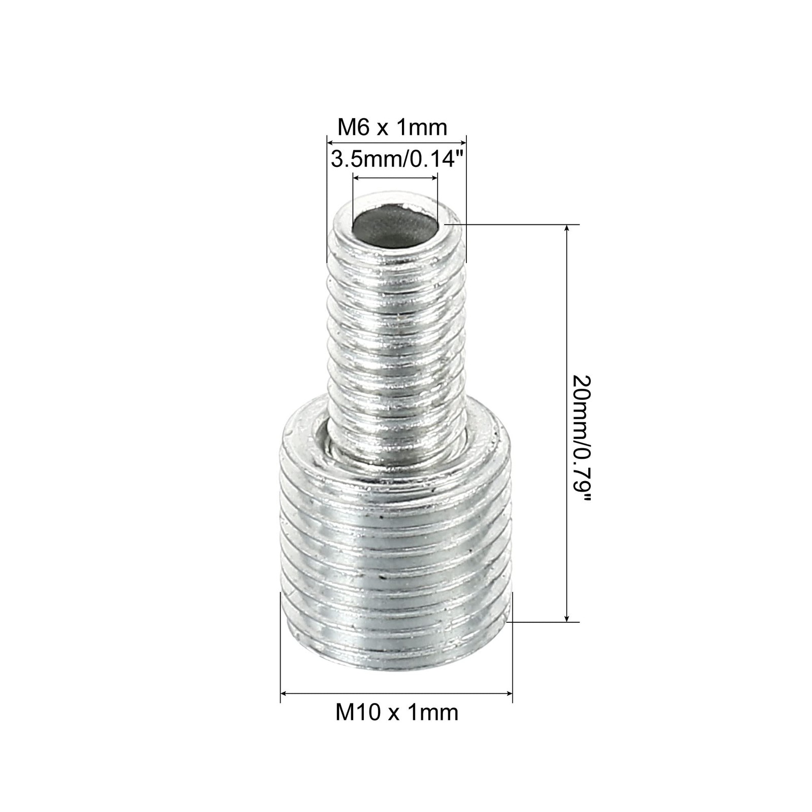 PATIKIL M10 to M6 Reducing Screw, 5 Pack 20mm Long External Thread Adapter Re…